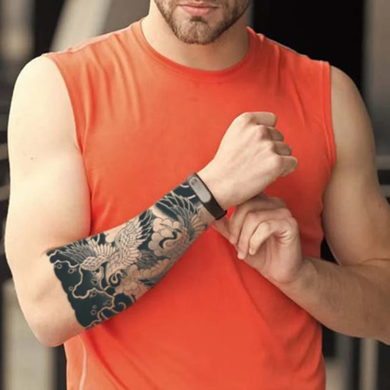 Half Arm Sleeve Waterproof Long Lasting Herbal Tattoo Sticker Body Semi-Permanent Tattoo Stickers Fake Temporary Tattoo Custom