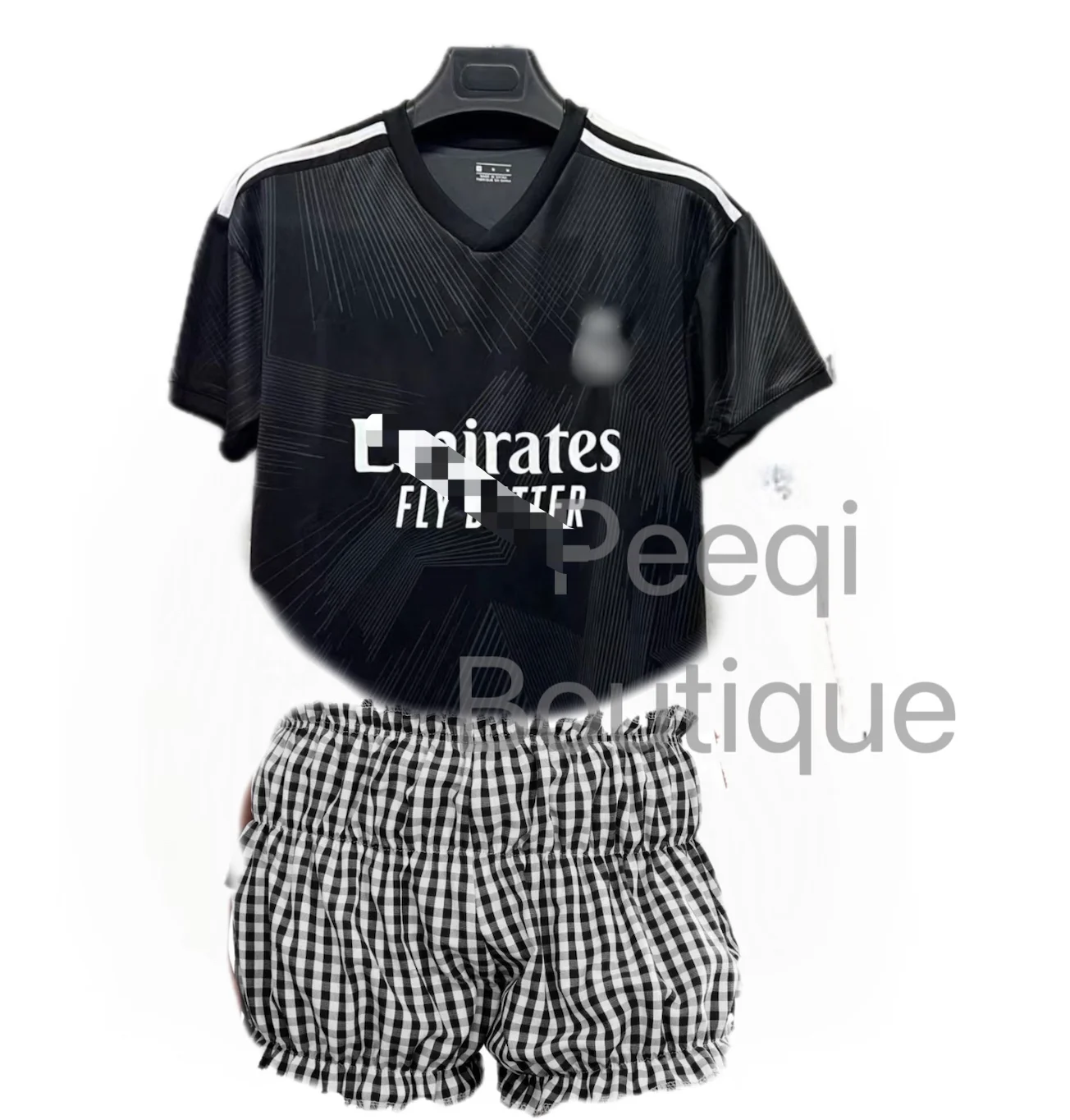 Peeqi y2k t shirt jersey and pleated shorts 2 piece set women outfits streetwear plus size women clothing