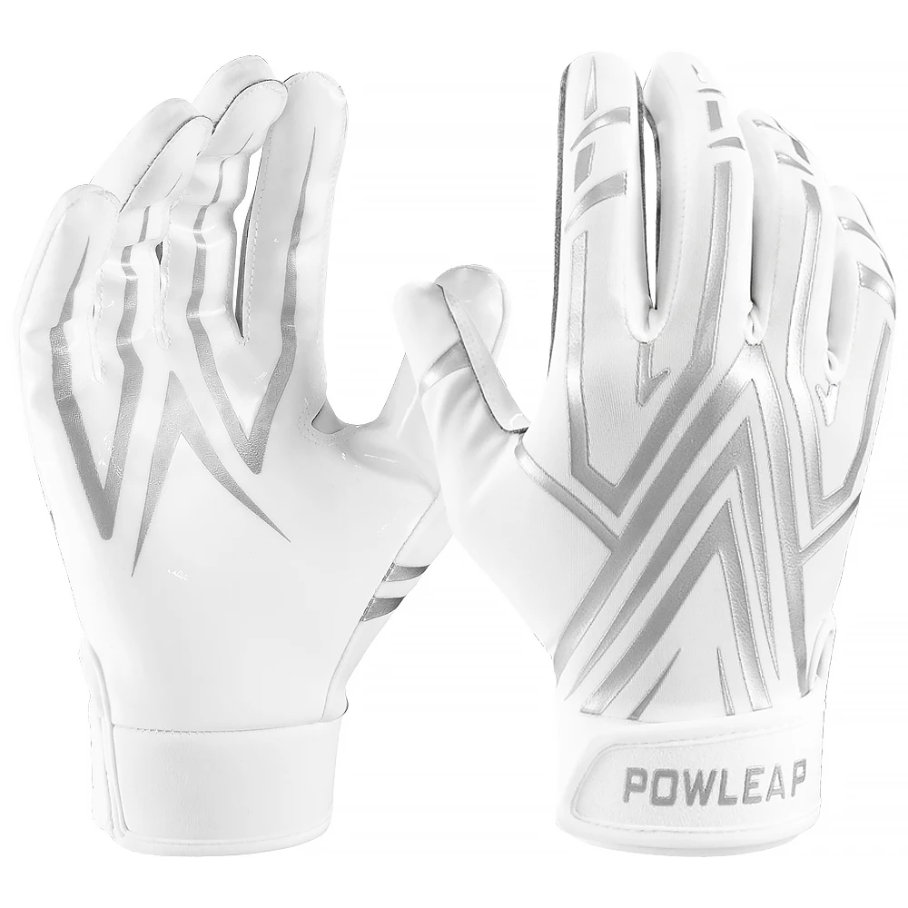 Pro American Football Receiver Gloves Youth and Adult Custom Logo Comfortable Antiskid Goalkeeper Gloves with Wrist Closure