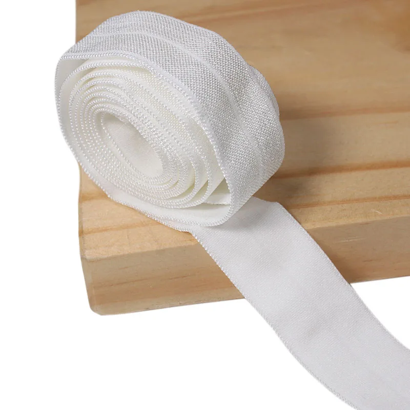 Factory designer 20mm Foldover Elastic band custom binding tape for clothing