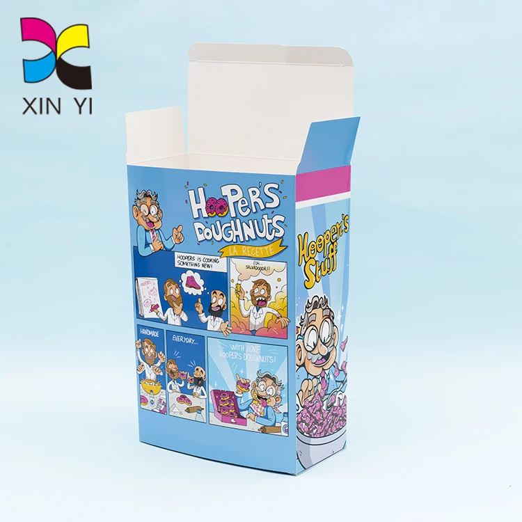 Foldable custom printing paper cereal box packaging for clothes