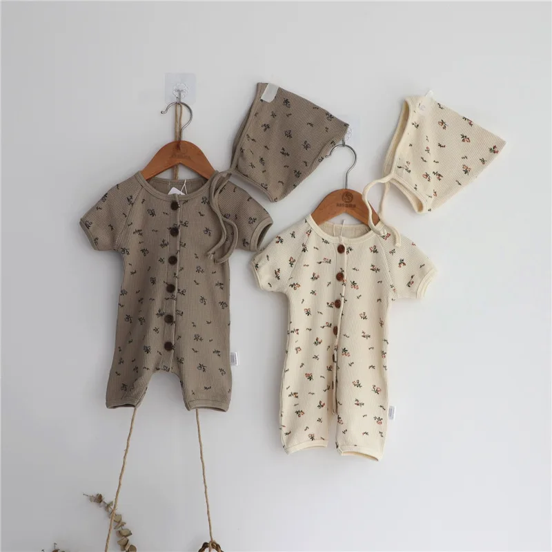 Stock Overruns surplus Apparel Branded other apparel bangladesh Summer Baby Clothes Newborn Girls Short Sleeve Cotton Rompers