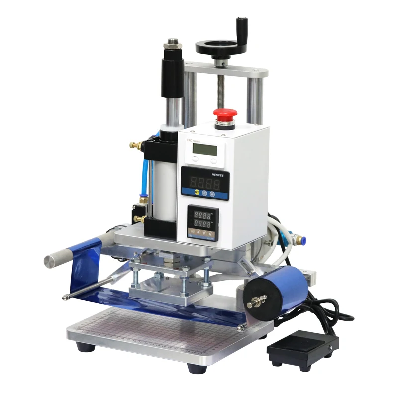 customized leather embossing machine logo hot stamping hot press wood pattern hot stamping machine LOGO branding machine