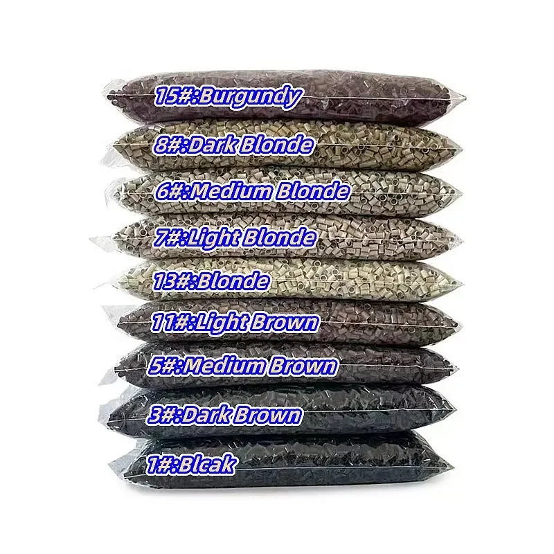 Micro Tubes Flared Micro Rings Links Micro Ring I Tip Hair Extension Tools Flat Edge Copper Wholesale 2.8mm 3.0mm 3.4mm 4.0mm