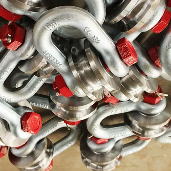 Wire rope roller shackle U 6.5 ton Shackle Heavy duty shackle with pulley for Boats