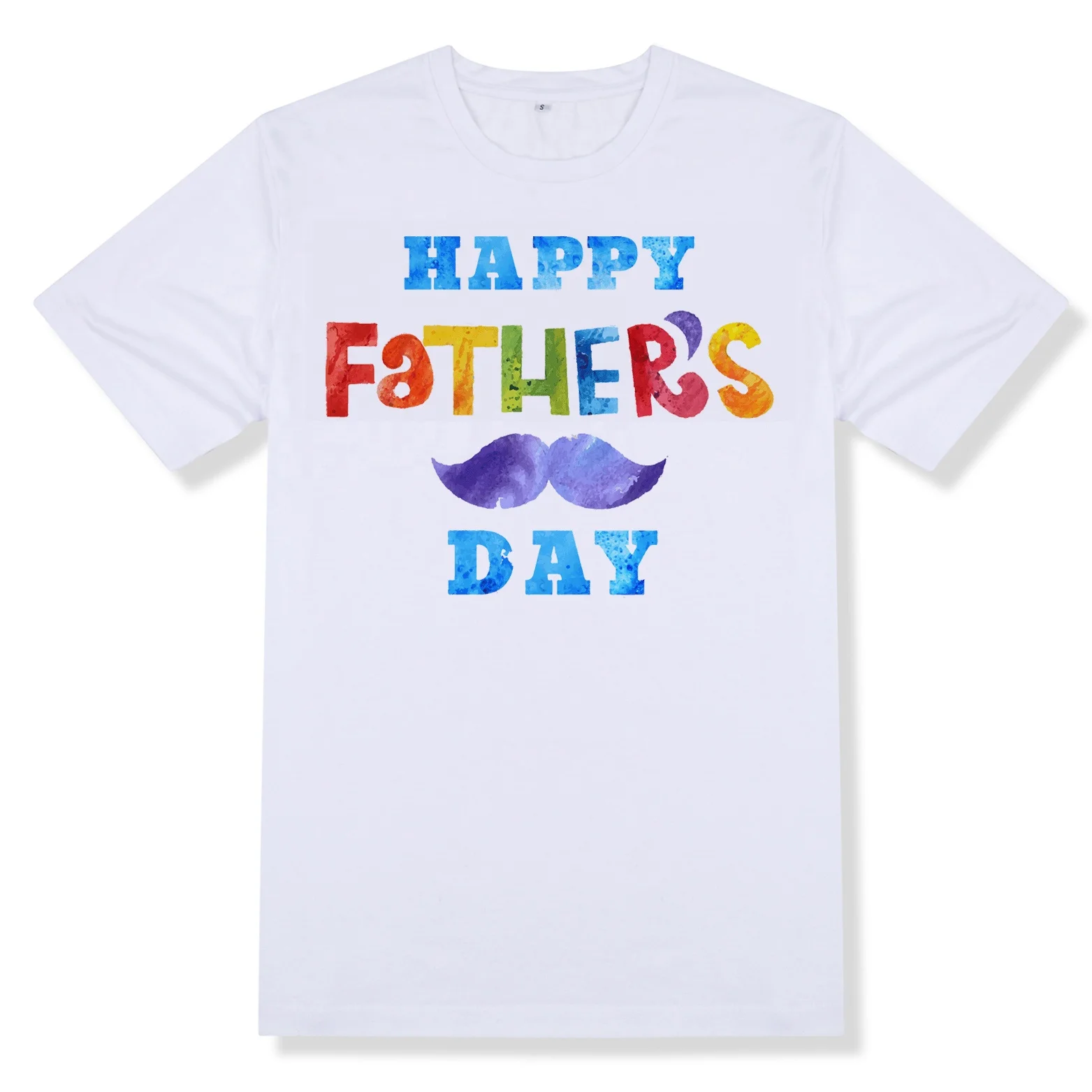 Wholesale Sublimation T-shirt Blanks 95% Polyester Men White Feeling Cotton T-shirt