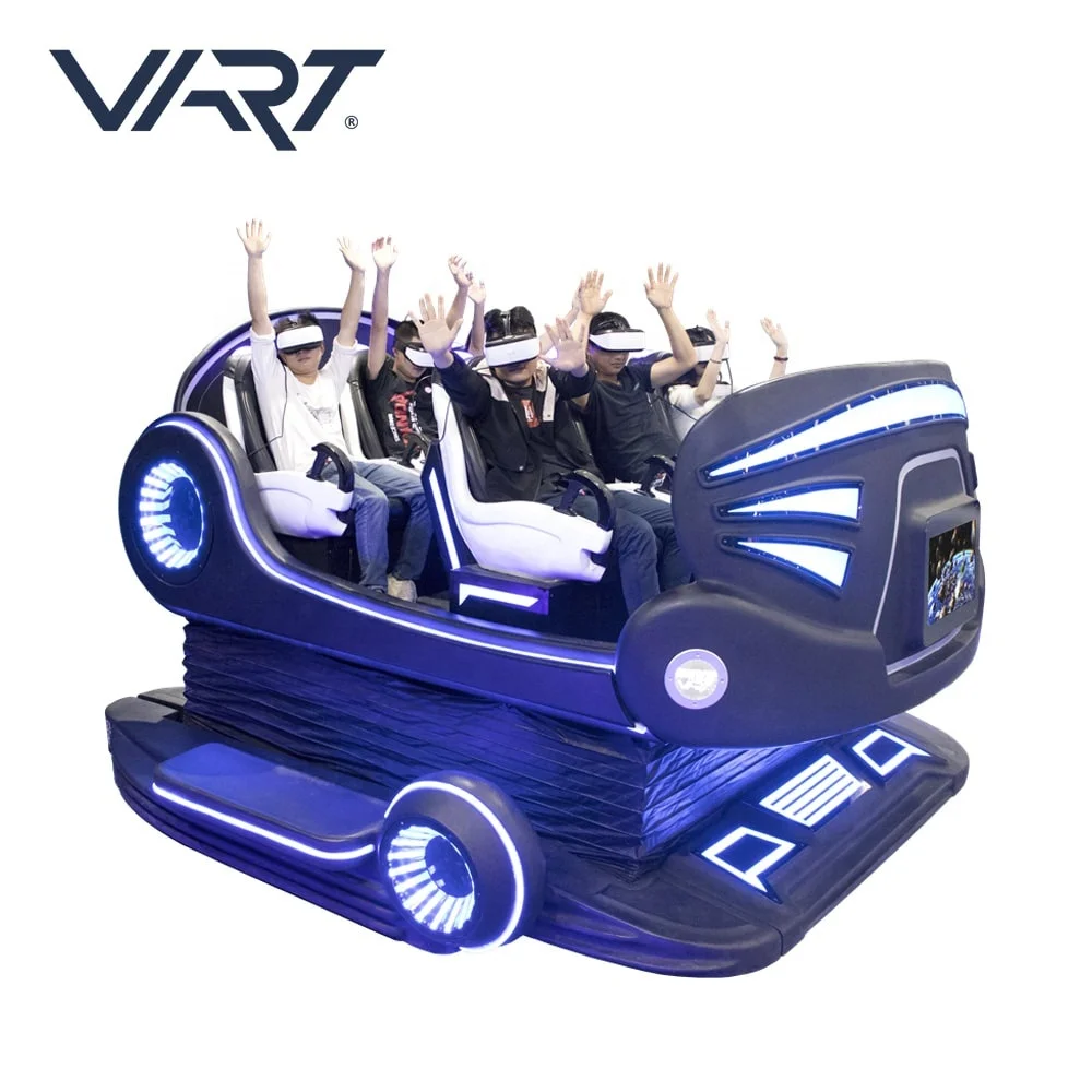 
VART CE RoHS 9D VR Cinema 6 Seats Virtual Reality Chair 6Dof Motion Platform 9D VR Simulator 