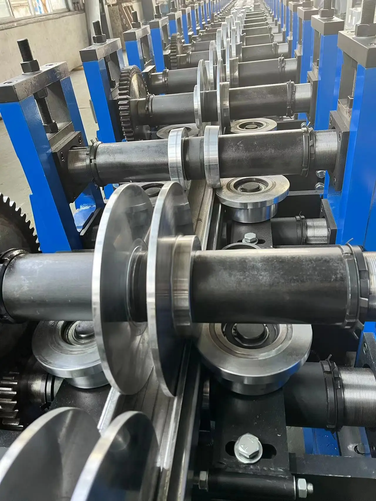 Rack Production Line Shelving Upright Column Roll Forming Machine