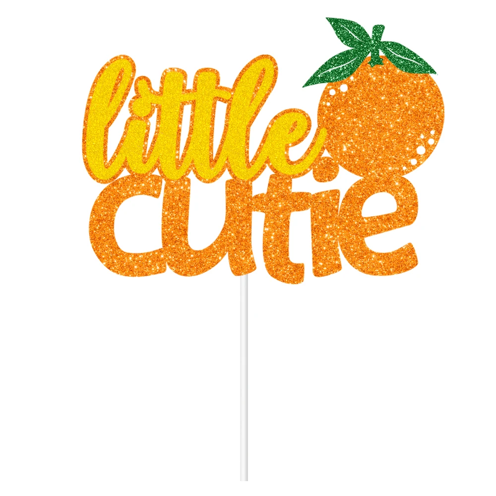 New Product Little Cutie and Orange Clementine Fruit Baby Shower Banner and cake topper for 1st birthday party
