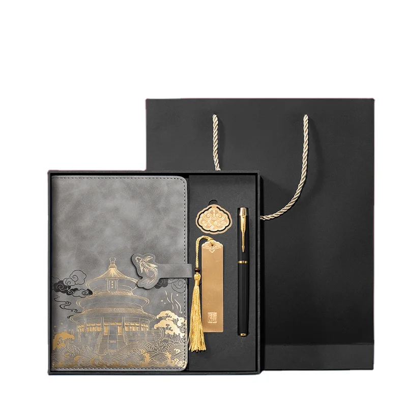 2024 Promotional Wholesale Printed Customizable a4 a5 paper notebook Custom Logo Hardcover PU Leather Notebook with Binding