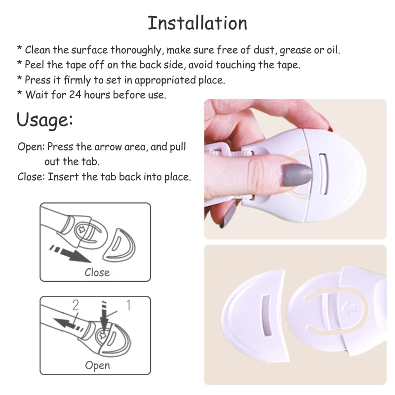 Prodigy Baby supplier proofing cabinet locks & straps child safety toilet lock protection with safe material