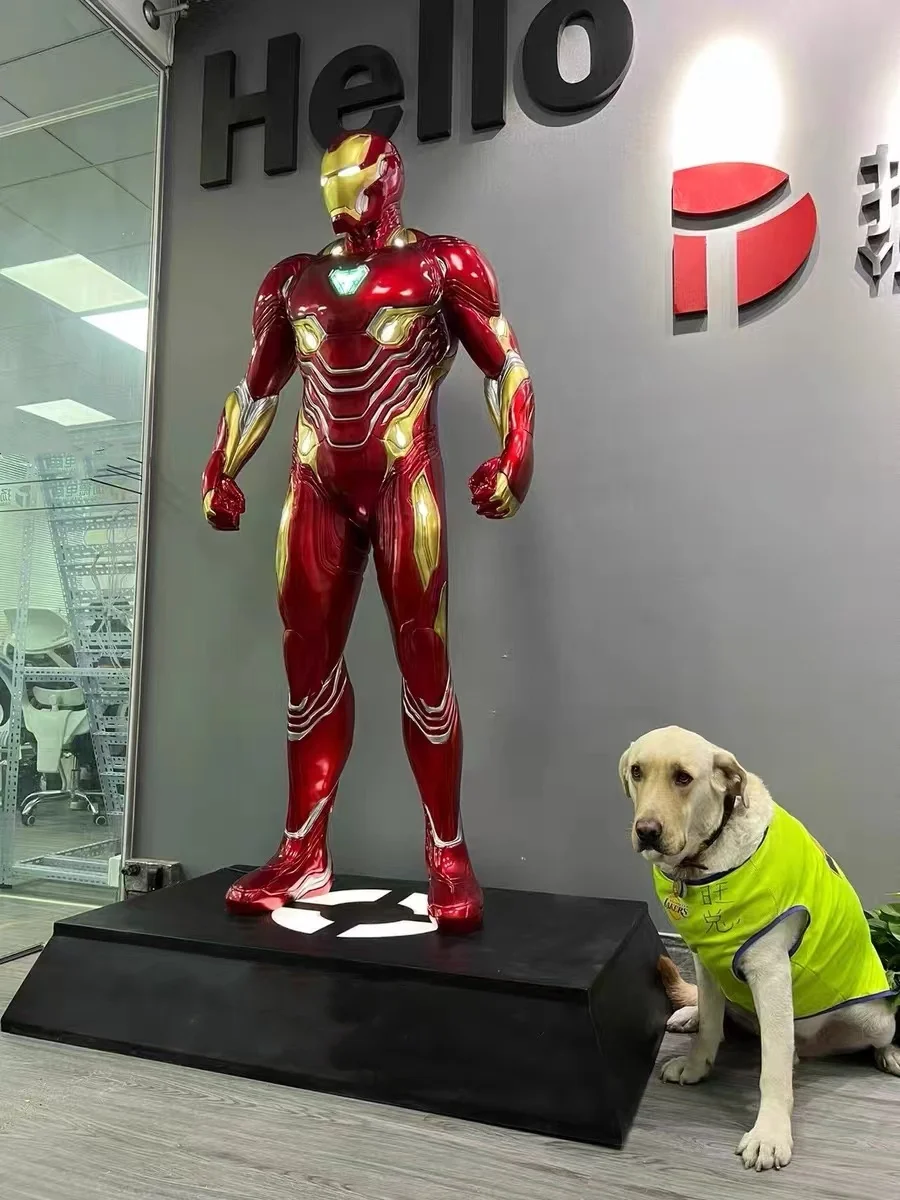 На заказ Marvel MK50 Железный Человек статуя в натуральную величину из стекловолокна супер герой скульптура смолы художественная тема