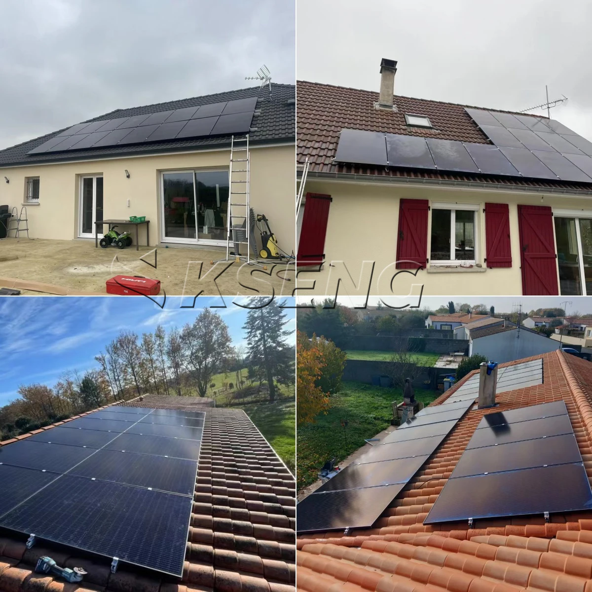 Off Grid Solar Power System 5KW 10KW Solar Panels With Battery And Inverter Complete Kit Hybrid Solar Energy System