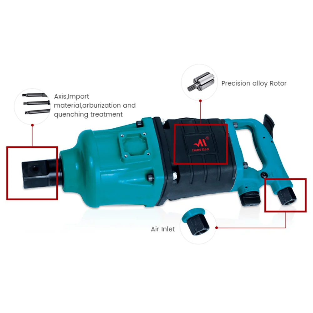 Modern Super Duty 1.5 Inch 4500Nm Pinless Hammer Pneumatic Air Impact Wrench