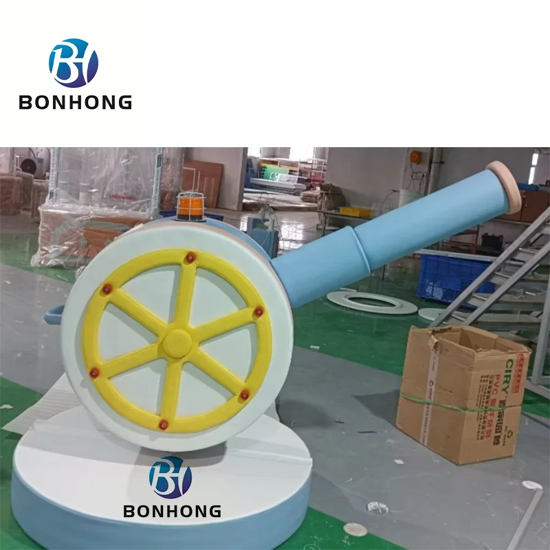 Bonhong High Quality Ball Pool Play Machine Cannon Ball Air Blaster Indoor Soft Air Ball Gun Game For Kids Playground