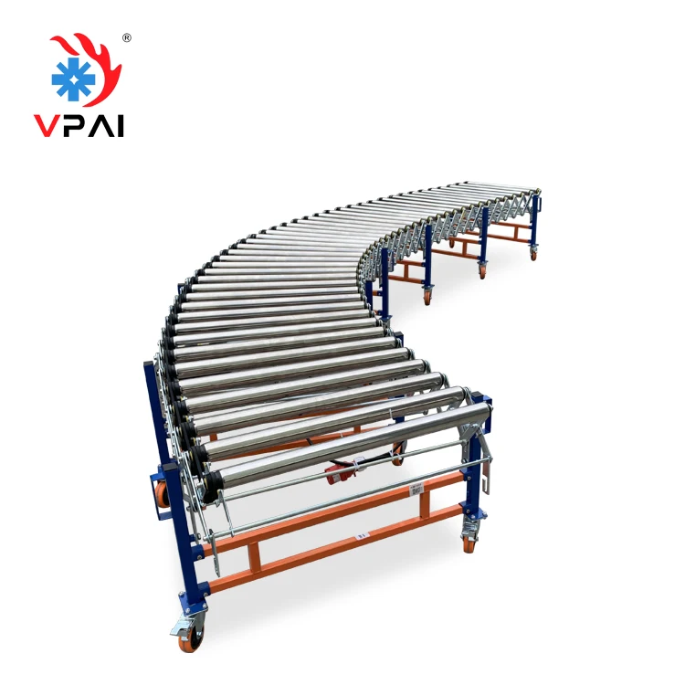 Ready to Ship in Stock Fast Dispatch portable Stainless Steel  roller wheel  Conveyor