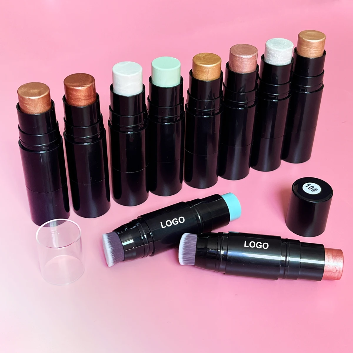 Cruelty free high pigmented waterproof eyeshadow pencil shimmer face body glitter private label eyeshadow stick