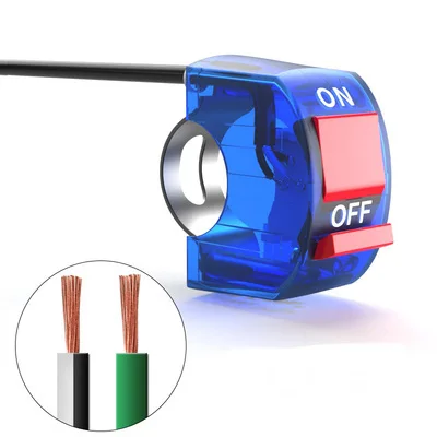 Универсальный переключатель в сборе, водонепроницаемая кнопка включения и остановки огня, 22 мм, 2 провода, на руль мотоцикла