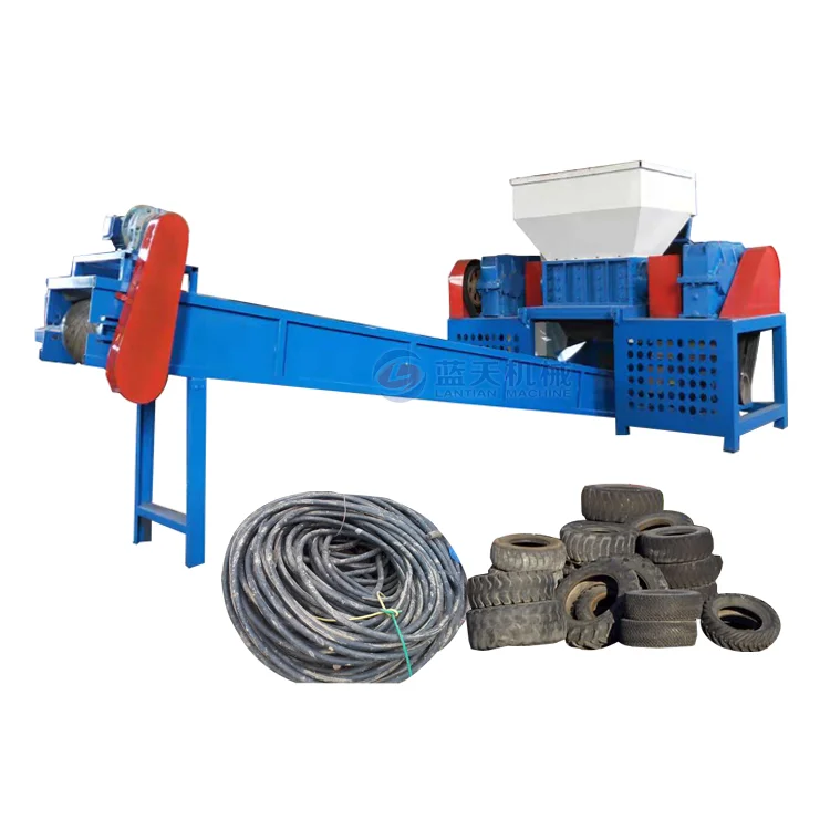 Double shaft industrial cardboard small size mini beer can foam compactor cable wire metal shredder machine low price