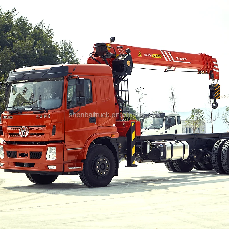 По заводской цене 6x4 грузовой автомобиль с SPS30000 Palfinger кран 10 тонн 12 14 Телескопический гидравлический