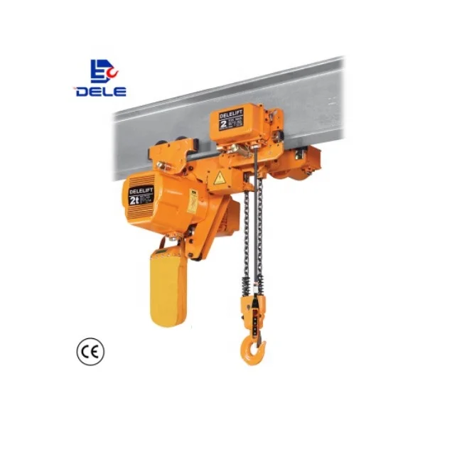 Wholesales DLHK construction equipment Electric mini winch 440V 3T Chain Hoist Crane For Sale