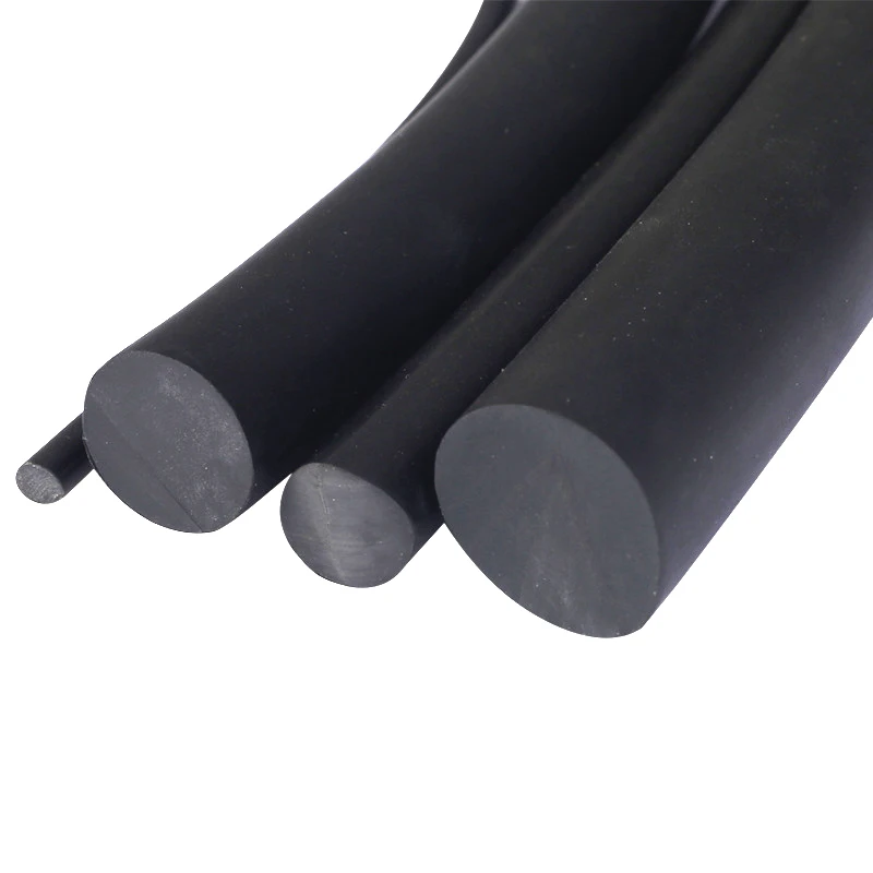 Oil resistant NBR rubber cord nitrile rubber round strip  rubber cabinet seals