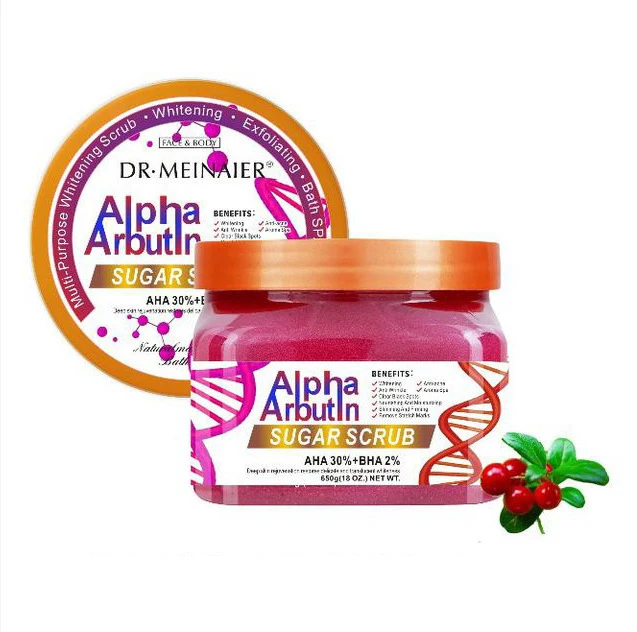 New Natural Vitamin Sugar Scrub Face and Body Skin care Bath Salt Deep Clean Hydrating Aroma Whitening Scrub