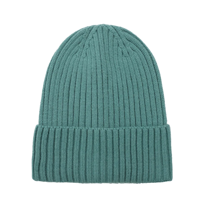 Bulk wholesale high quality plain winter knitted hats acrylic custom logo beanies for women men