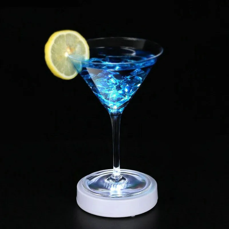 LED Coasters for Drinks USB Rechargeable Light Up Coasters for Bar Beer Beverage, Wine Bottle Cup Luminous Mat Cup Holder