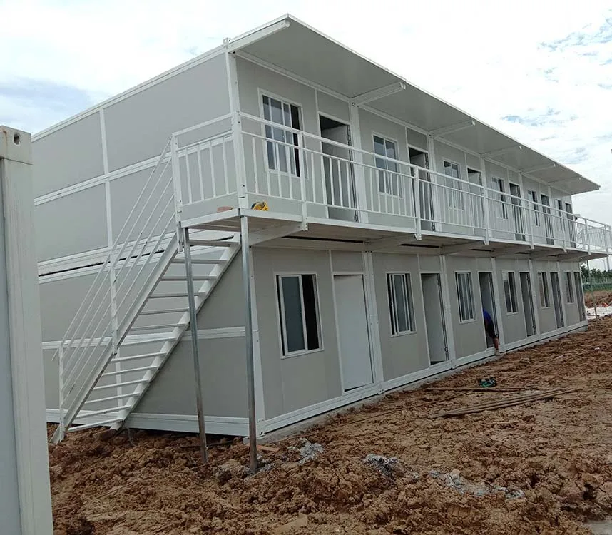 Shipping Foldable Container House Fast Assemble Container House 20ft 40ft Prefab Container Frame for sale