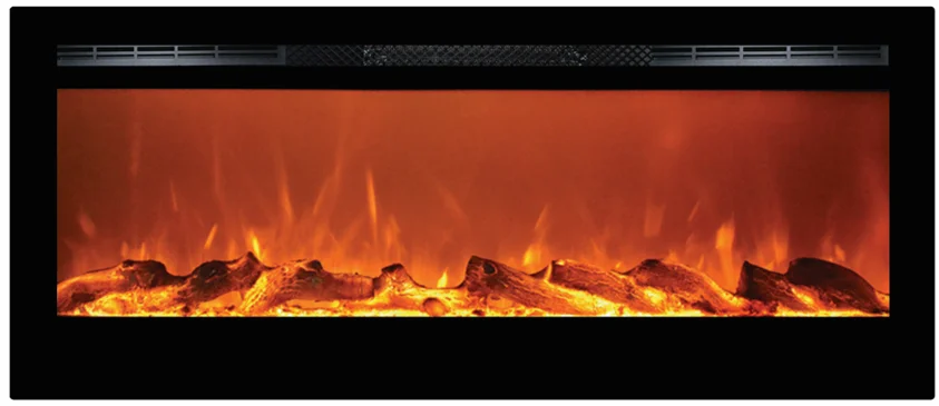 Встроенный/настенный Электрический искусственный камин 50 дюймов со светодиодным пламенем