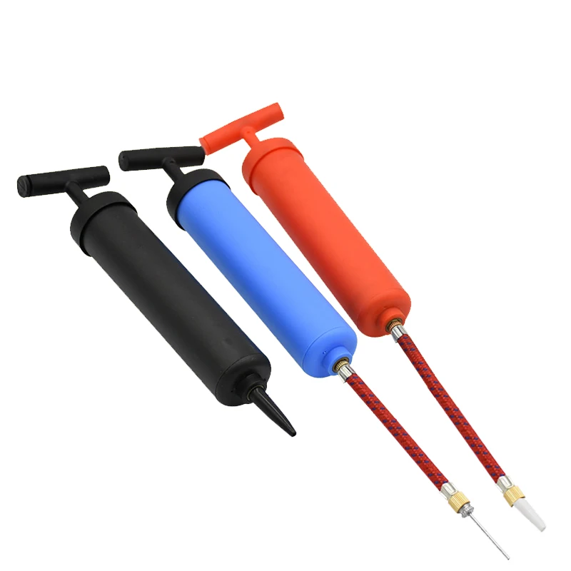 plastic mini pump for football basketball hand air pump with needle