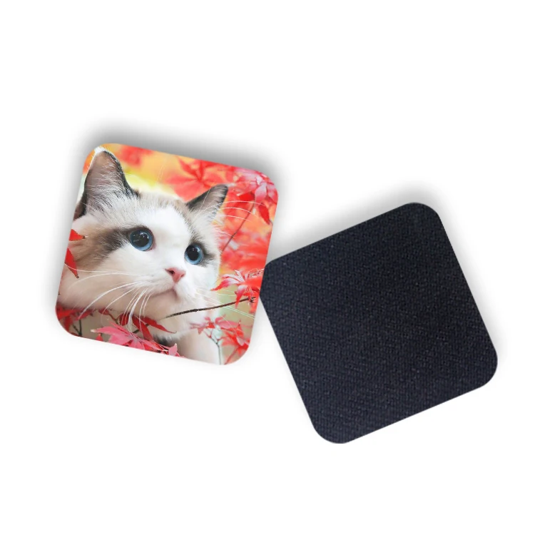 Custom 3D lenticular coaster EVA cork cup flip 3d coaster for your desk or table