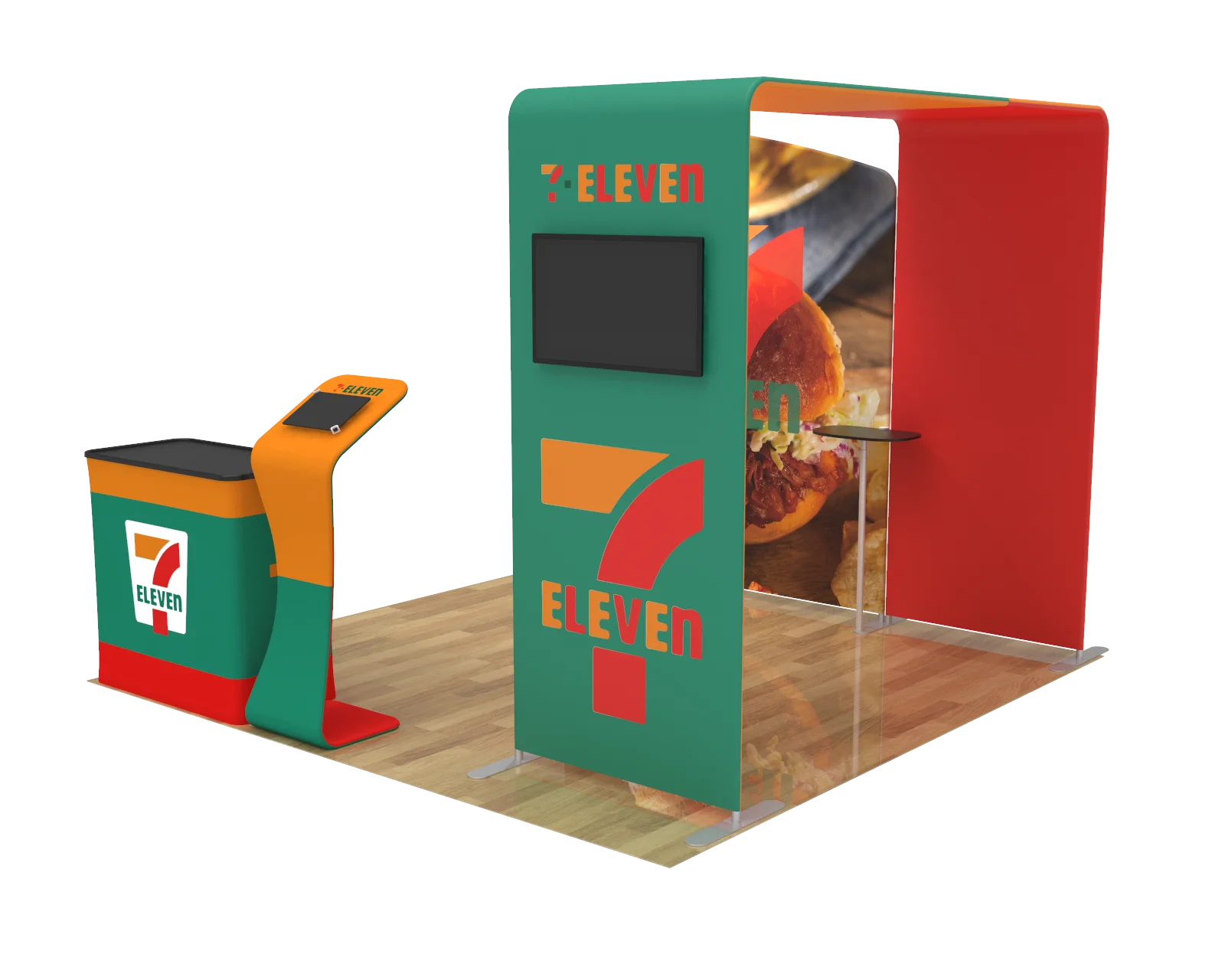 high quality exhibit advertising equipment good booth with washable fabrics