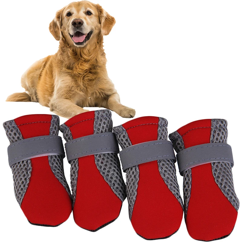Durable Breathable Anti Slip Pet Dog Shoes Waterproof Protective Rain Boots Sock Comfortable Acrylic Material Protect Pet Paws