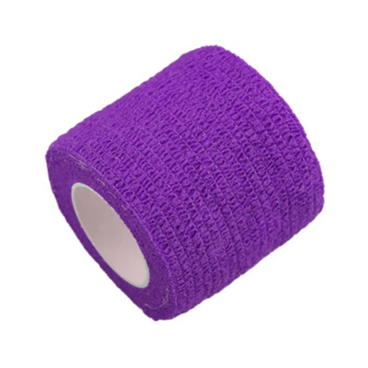 Factory high quality colorful medical sports self adhesive nonwoven cohesive elastic bandage