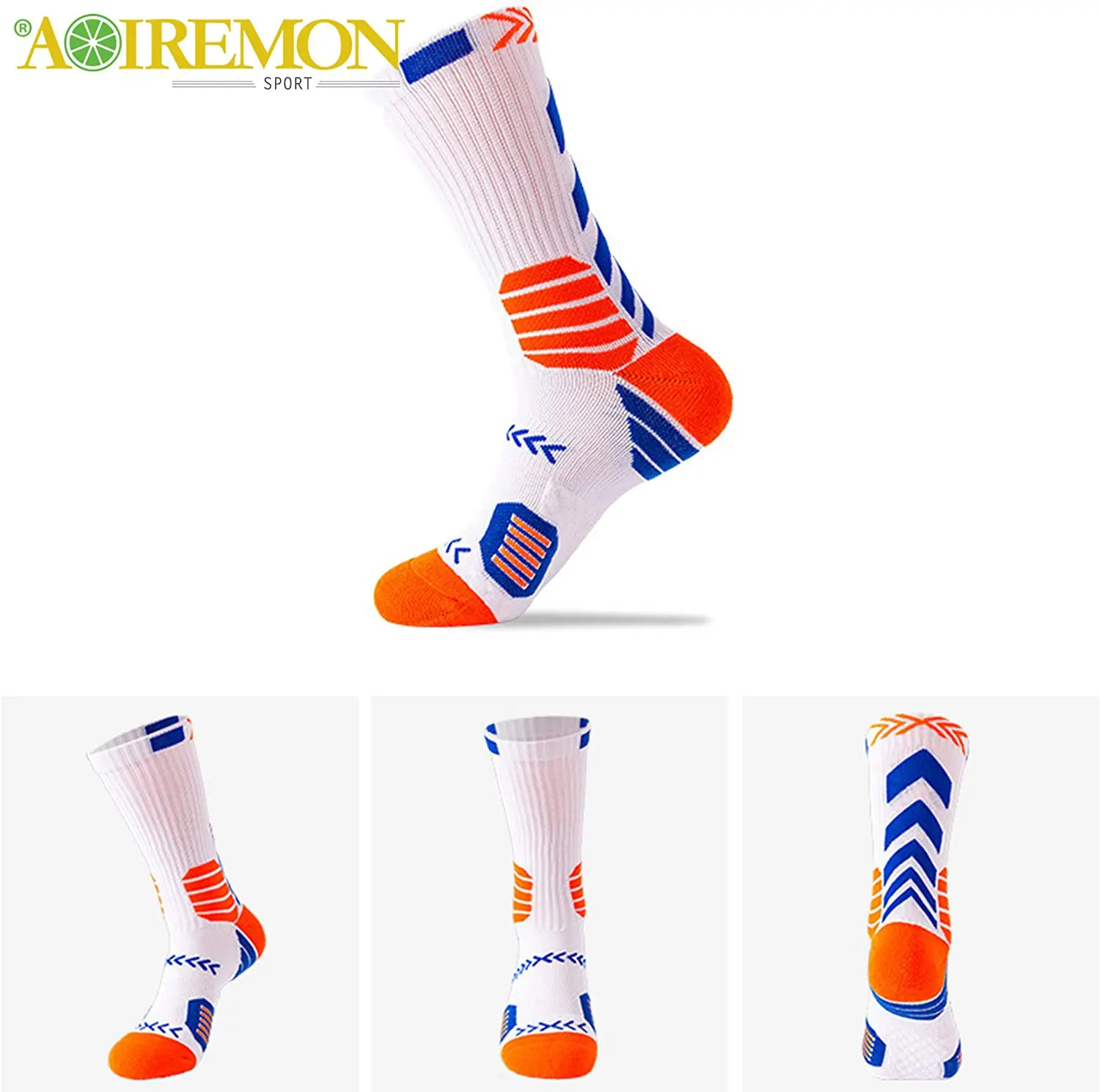 High quality professional basketball socks running sports game training socks sweat-absorbing breathable non-slip football socks