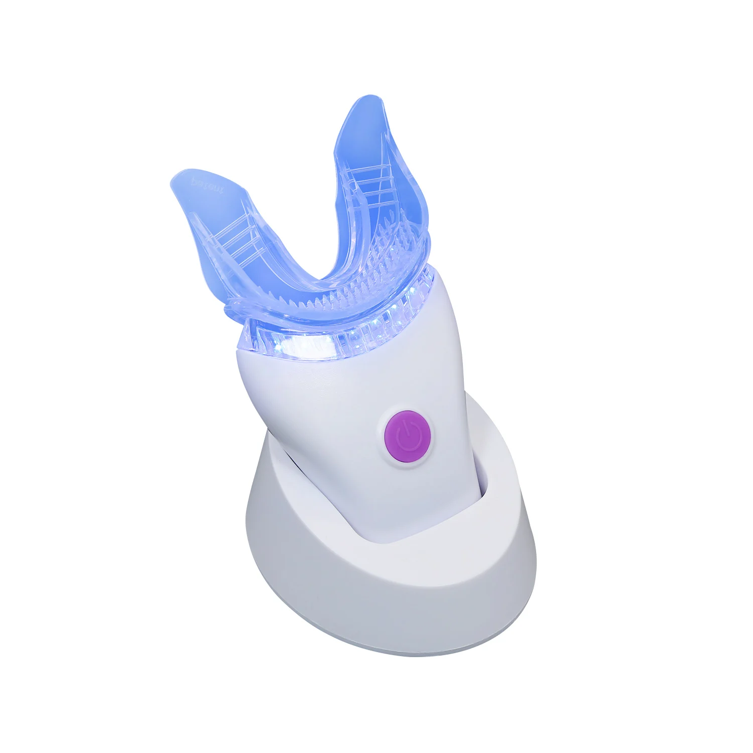 Синяя светодиодная лампа для отбеливания зубов с вибратором или стоматологическим вибрационным устройством помогает движению стоматологические скобы