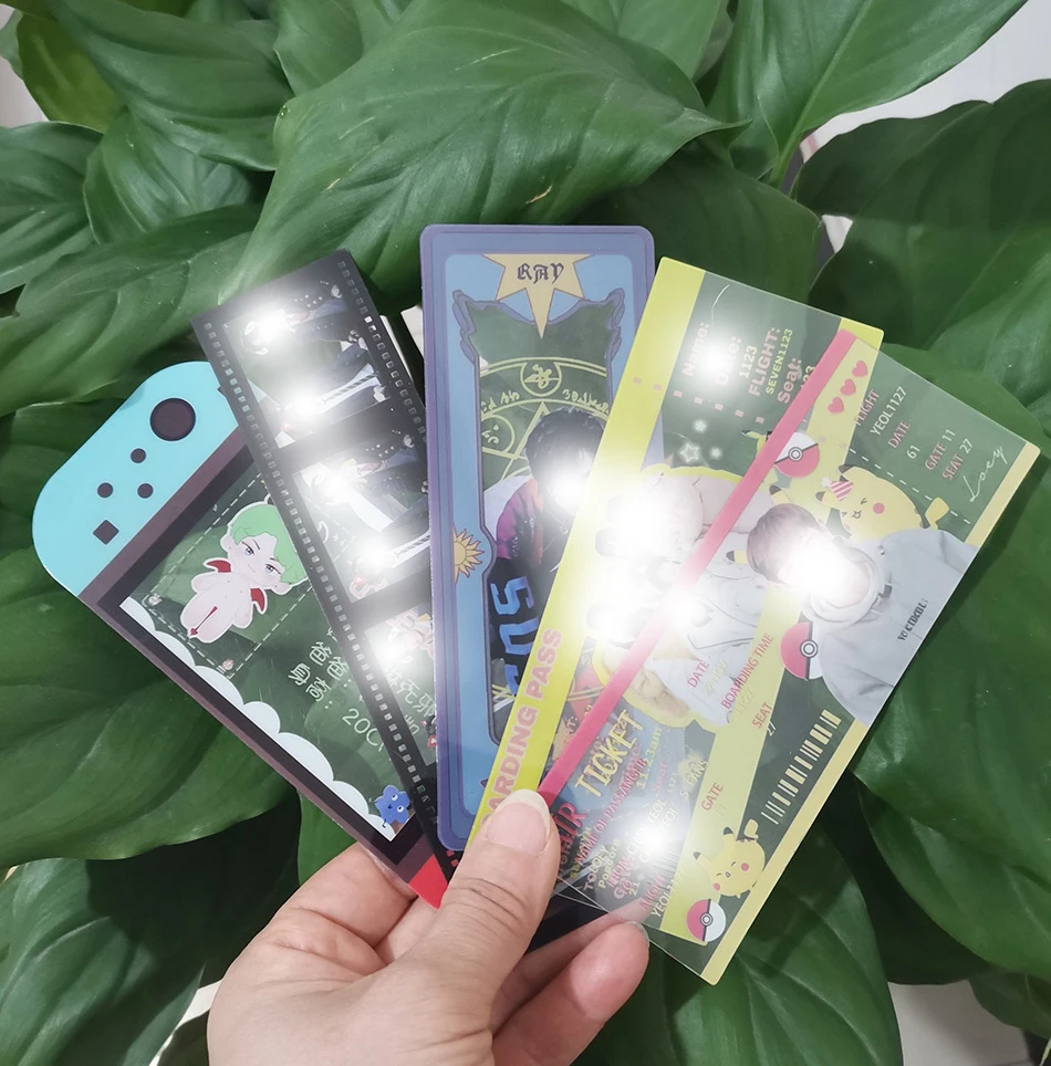 Kpop Idol Fans Event Customized Plastic Strip Transparent Card