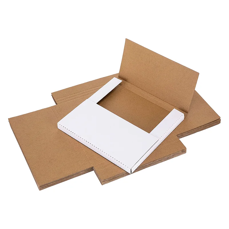 Factory Direct Sale White Vinyl Record LP Shipping Mailer Boxes 12.5*12.5*1 Inch Record Mailers