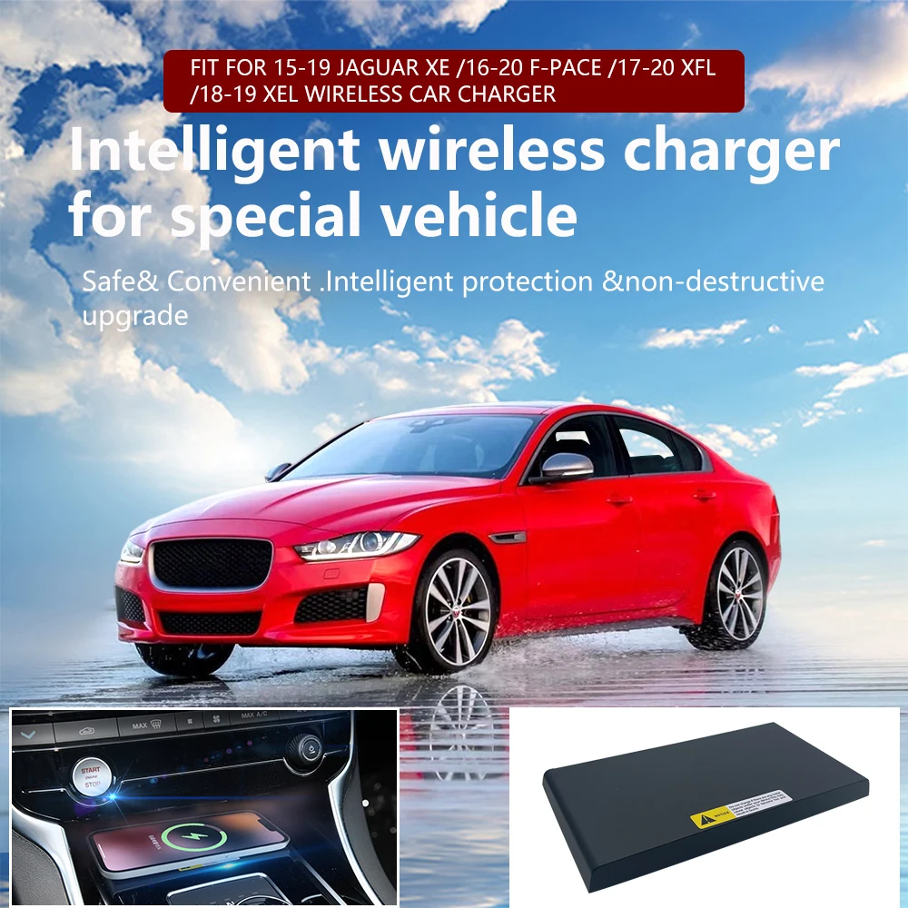 Versatile 3-in-1 15W fast wireless charger Portable fast wireless charging station for Jaguar 16-20