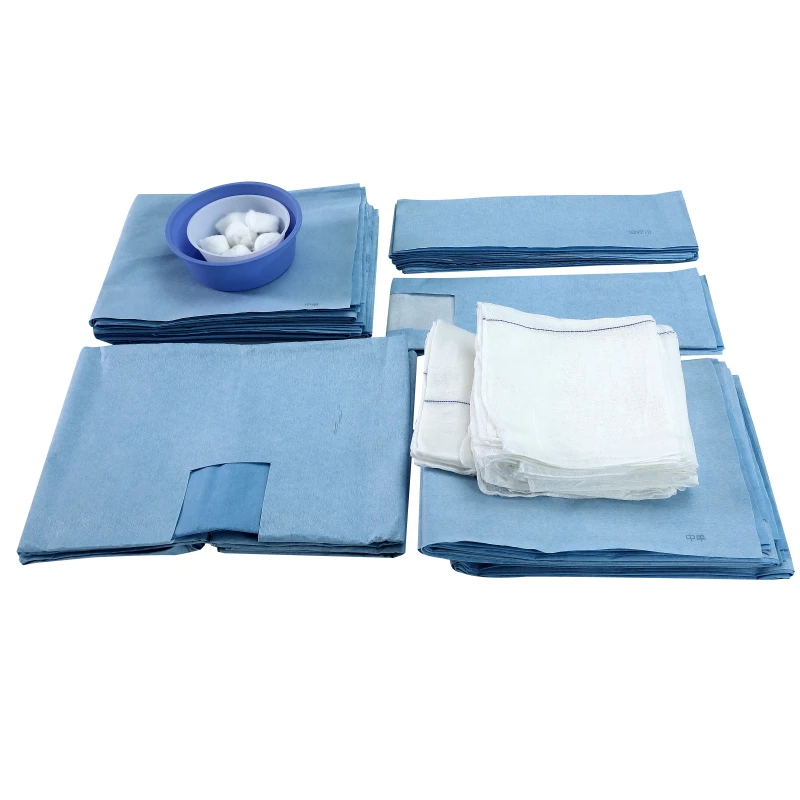 Medical Supplies Hospital Material Disposable Laparotomy Sterile Surgical Drape Packs