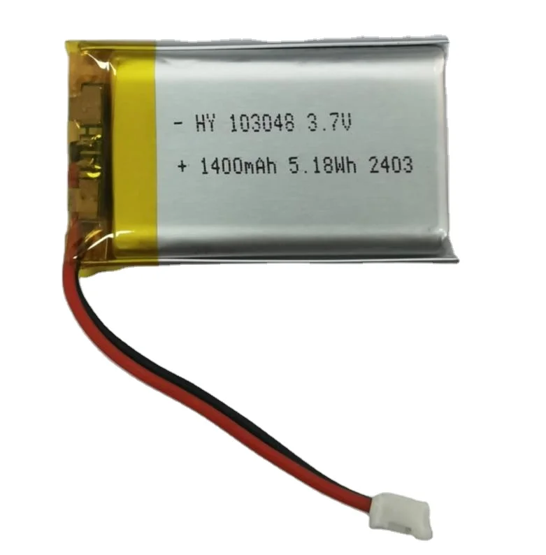 lithium ion battery of 3.7V 1400mAh 103048 rechargeable battery pack for electric toys product