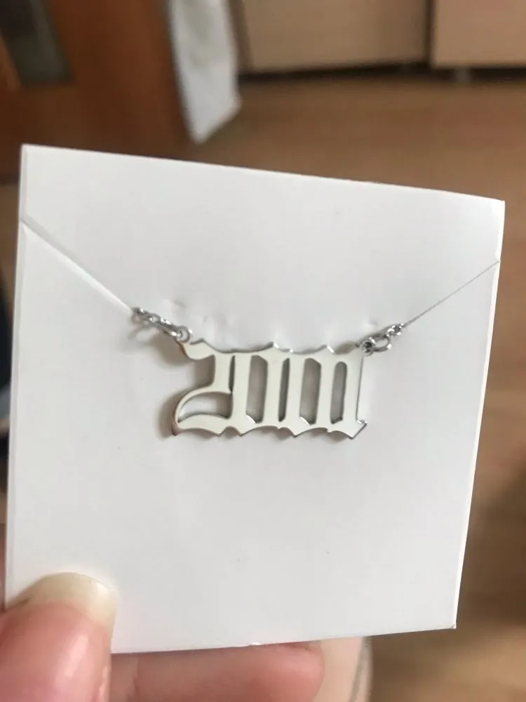 Summer Stainless Steel Gold Plated 1985-2020 Birth Year Necklace Custom Number Choker Necklace For Women