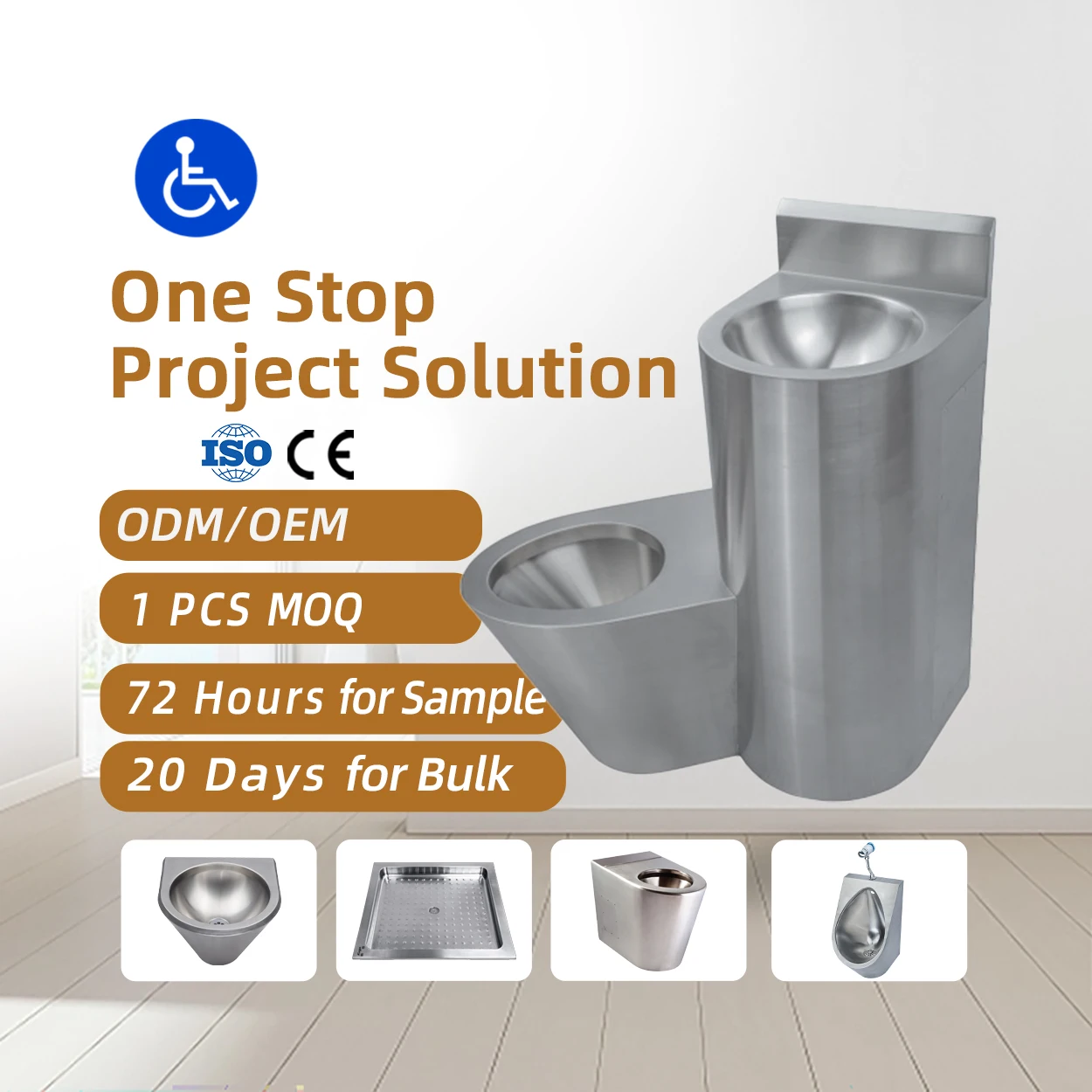 Public WC Stainless Steel Combination Toilet Pan Free Standing Prison Toilet And Sink Combo