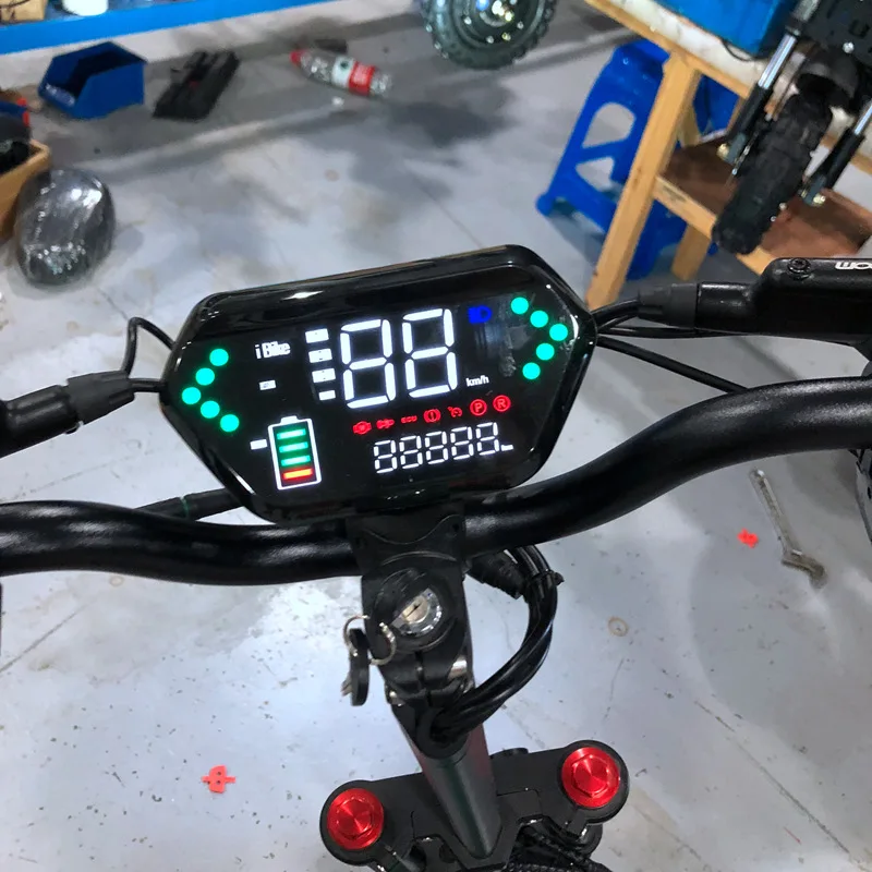 Wholesale Electric Scooter Foldable High Speed 70KM/H 1200W Double Motors Off-road Pneumatic Wide Tires