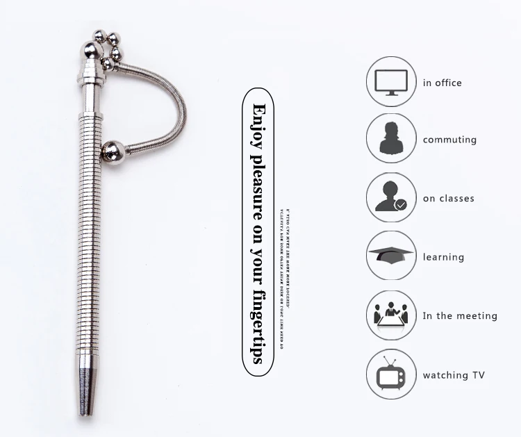 Creative Gift Magnetic Hand Fidget Spinner Pen personalized metal pens