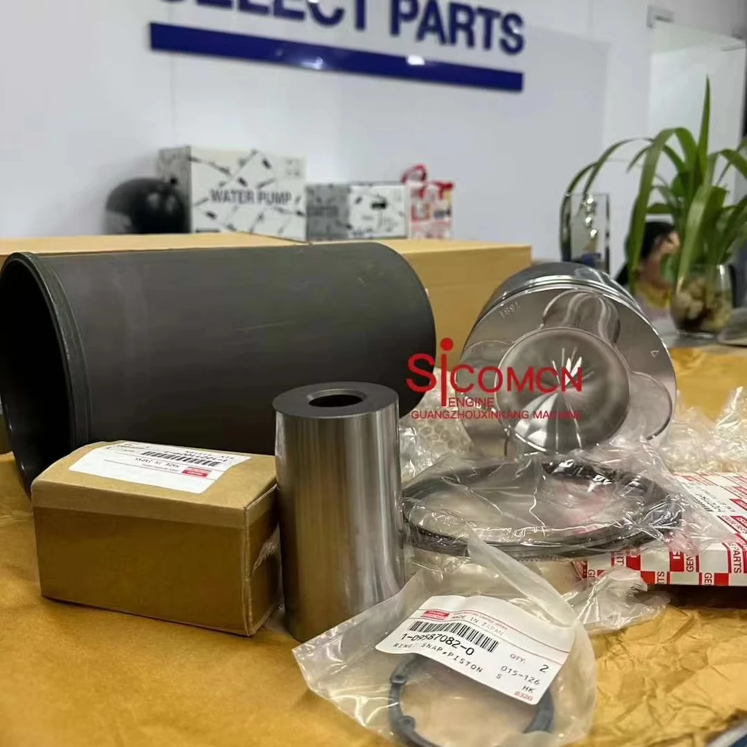 Высококачественные детали 6WG1 EFI комплект гильз для электрического впрыска топлива поршневых с кольцевым замком двигателя экскаватора грузовика ISUZU