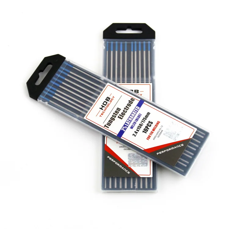 Battery spot welder Carbide Hardfacing Electrodes tungsten electrodes,La 2.0% Lanthanated Tungsten rod