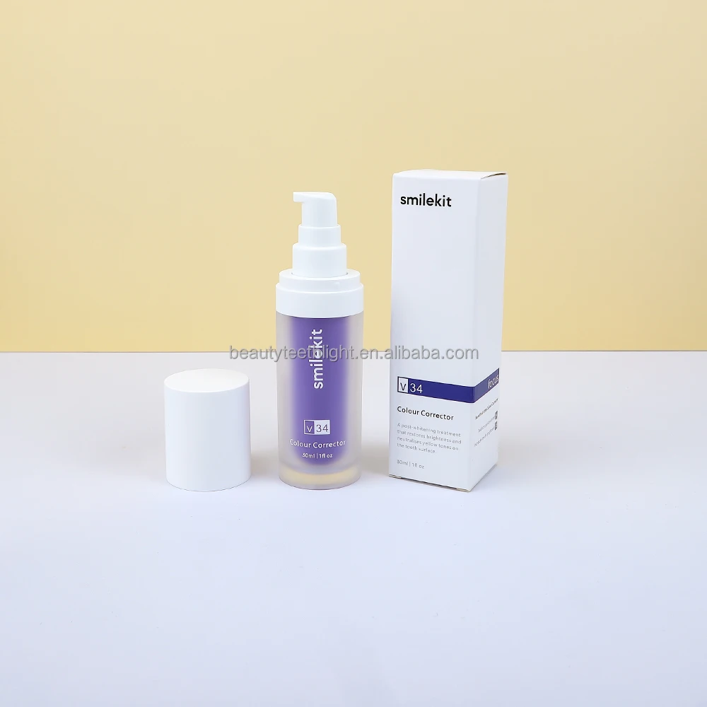 Cheap V34 Color Tooth Corrector cheap wholesale v34 colour corrector 30ml purple teeth whitening toothpaste